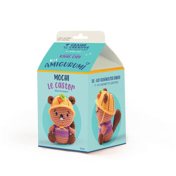 GRAINE CREATIVE Kit Minigurumi Mochi le Castor 13cm