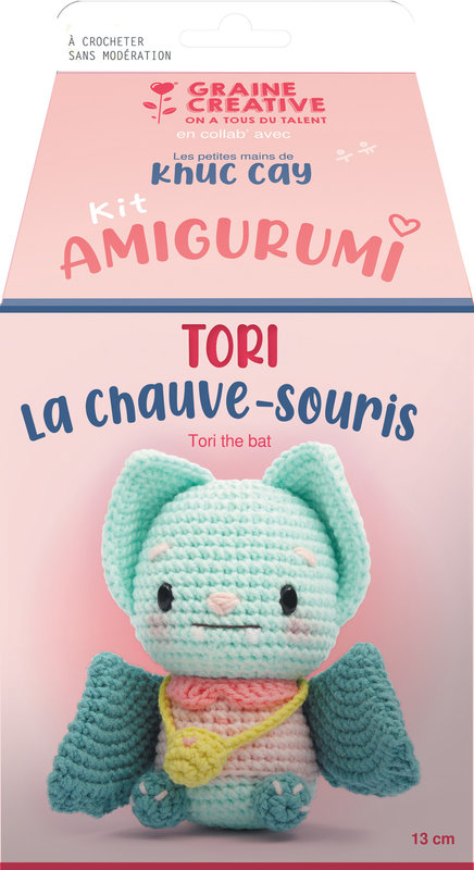 GRAINE CREATIVE Kit Minigurumi Chauve-Souris
