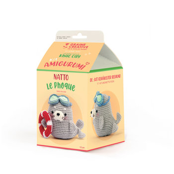 GRAINE CREATIVE Kit Minigurumi Natto le Phoque 13cm