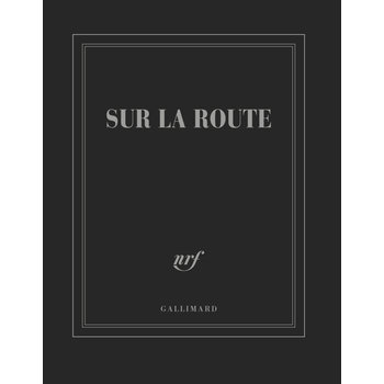 GALLIMARD Carnet Carré Ligné Noir "Sur La Route"