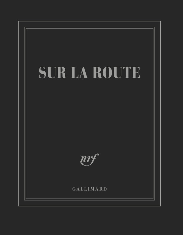 GALLIMARD Carnet Carre Noir "Sur La Route"