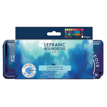 LEFRANC BOURGEOIS Fine Watercolor Box of 40 1/2 cups