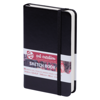 TALENSARTCREATION Cahier de Croquis Noir 9 x 14 cm 140 g 80 Feuilles