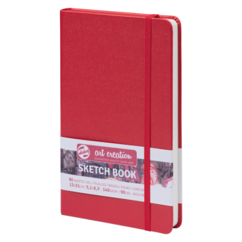 TALENSARTCREATION Cahier de Croquis Rouge 13 x 21 cm 140 g 80 Feuilles