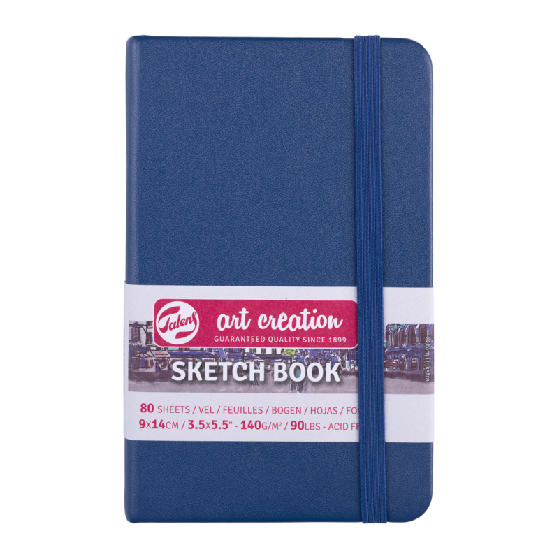 TALENSARTCREATION Cahier de Croquis Bleu marine 9 x 14 cm 140 g 80 Feuilles