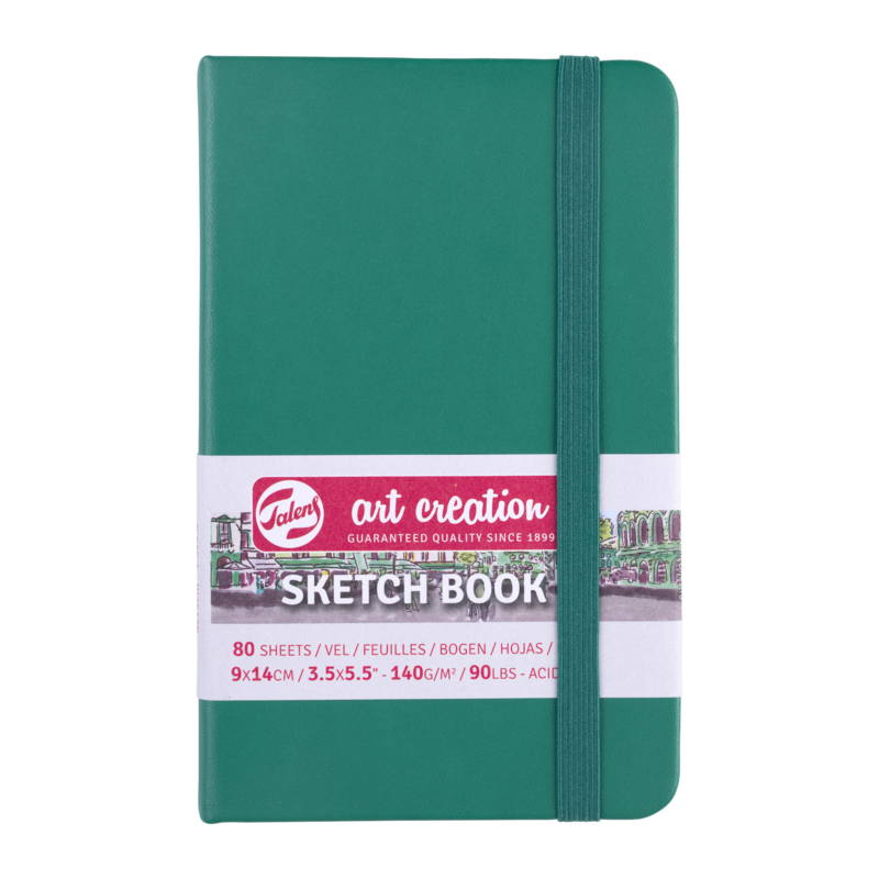 TALENSARTCREATION Sketchbook 9x14cm 140g 80 sheets Forest green