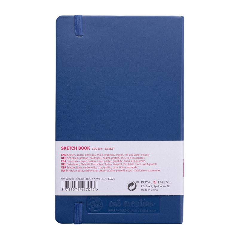 TALENSARTCREATION Cahier de Croquis Bleu marine 13 x 21 cm 140 g 80 Feuilles