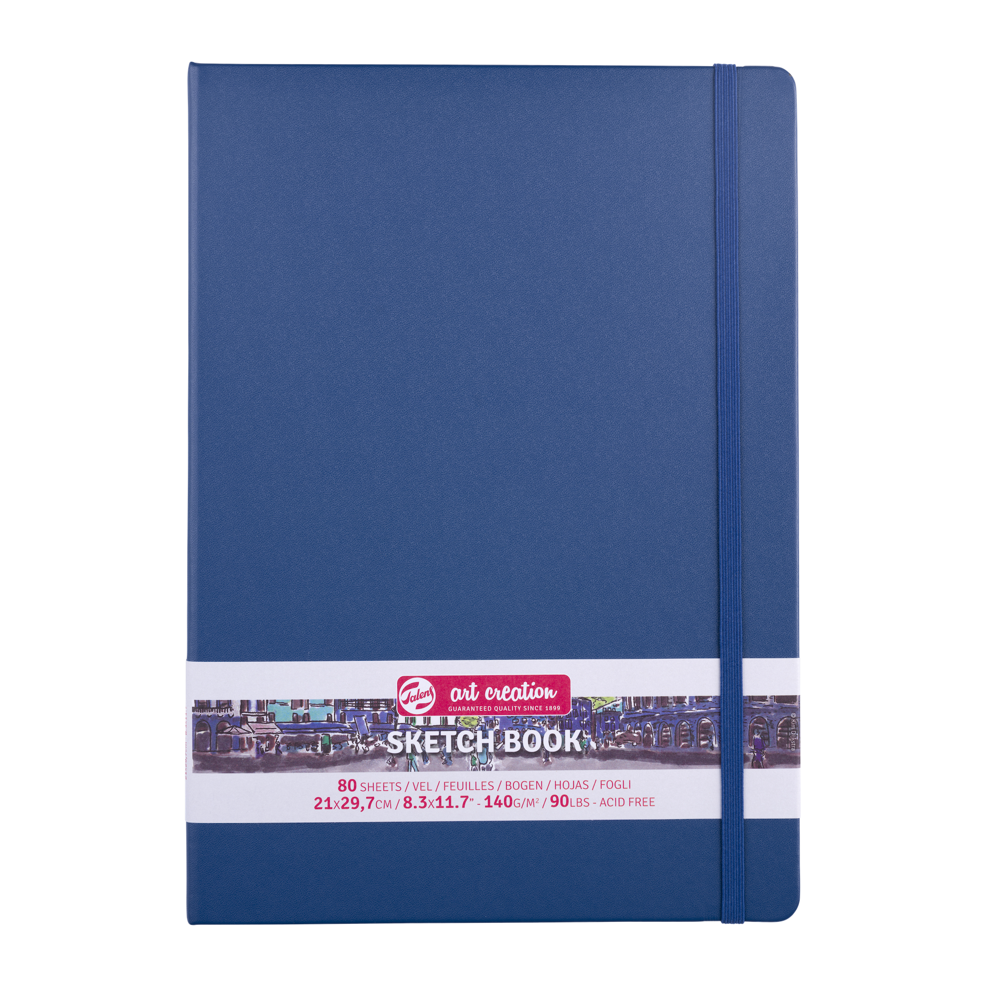 TALENSARTCREATION Cahier de Croquis Bleu marine 21 x 29.7 cm 140 g 80 Feuilles