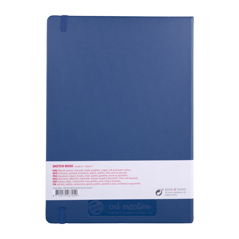 TALENSARTCREATION Cahier de Croquis Bleu marine 21 x 29.7 cm 140 g 80 Feuilles