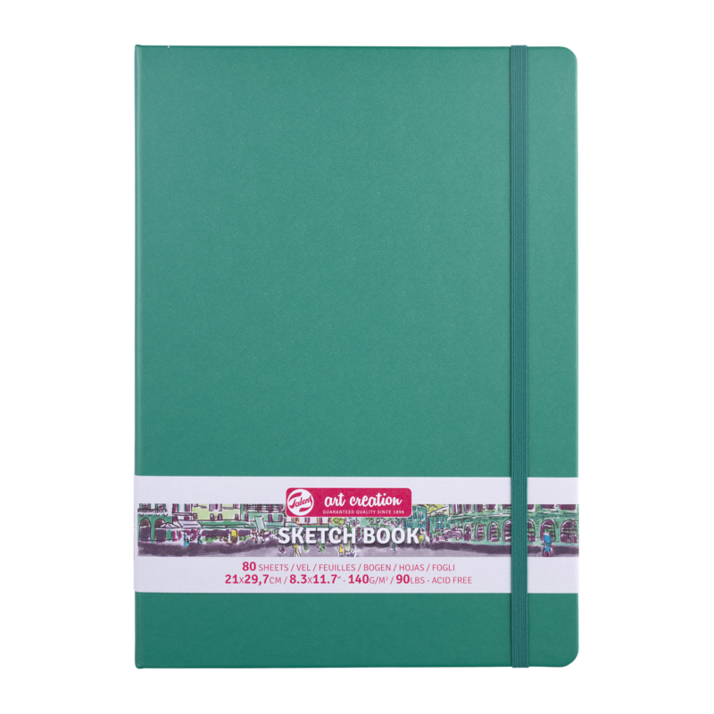 TALENSARTCREATION Sketchbook 21x30cm 140g 80 sheets Forest green