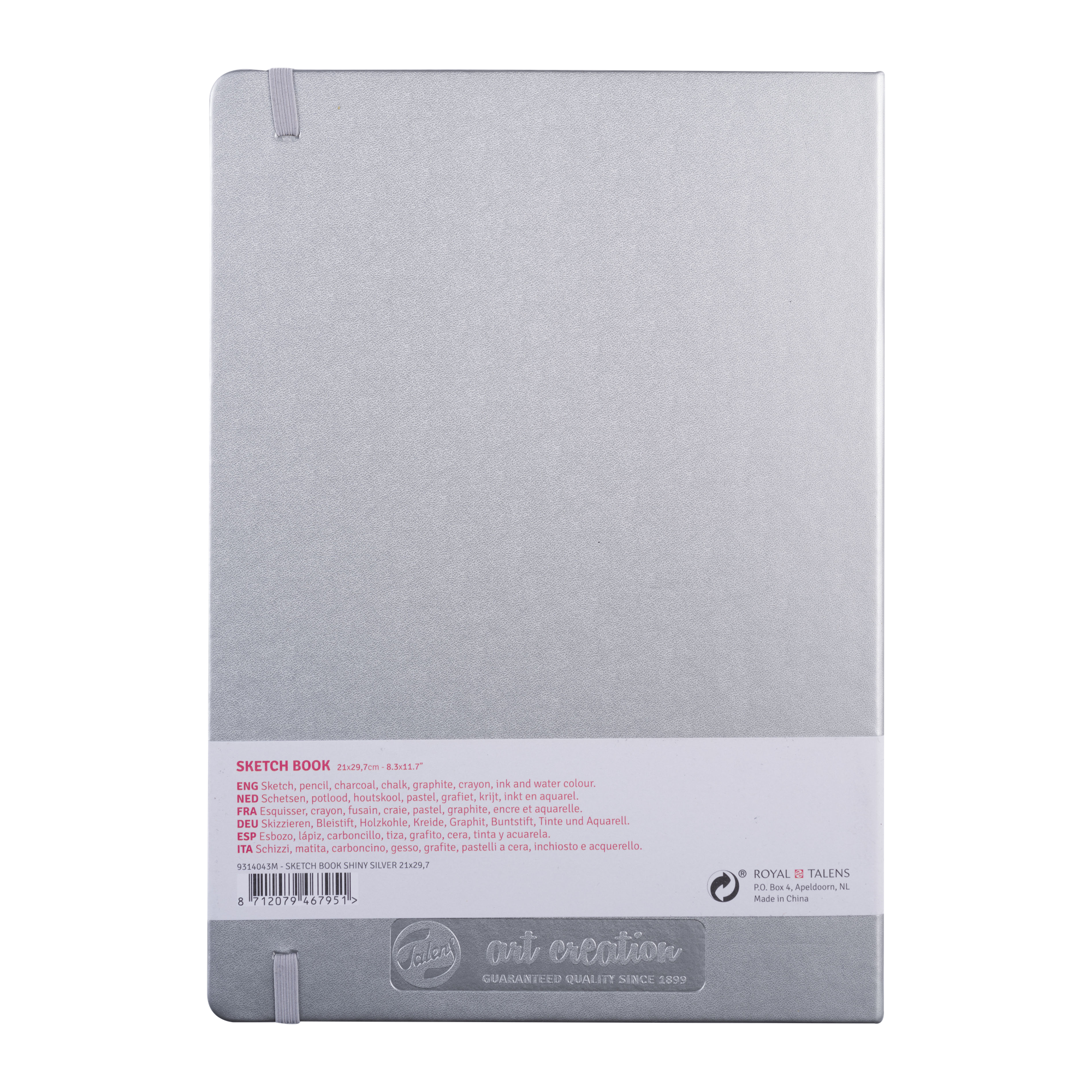 TALENSARTCREATION Cahier de Croquis Argent Brillant 21 x 29.7 cm 140 g 80 Feuilles