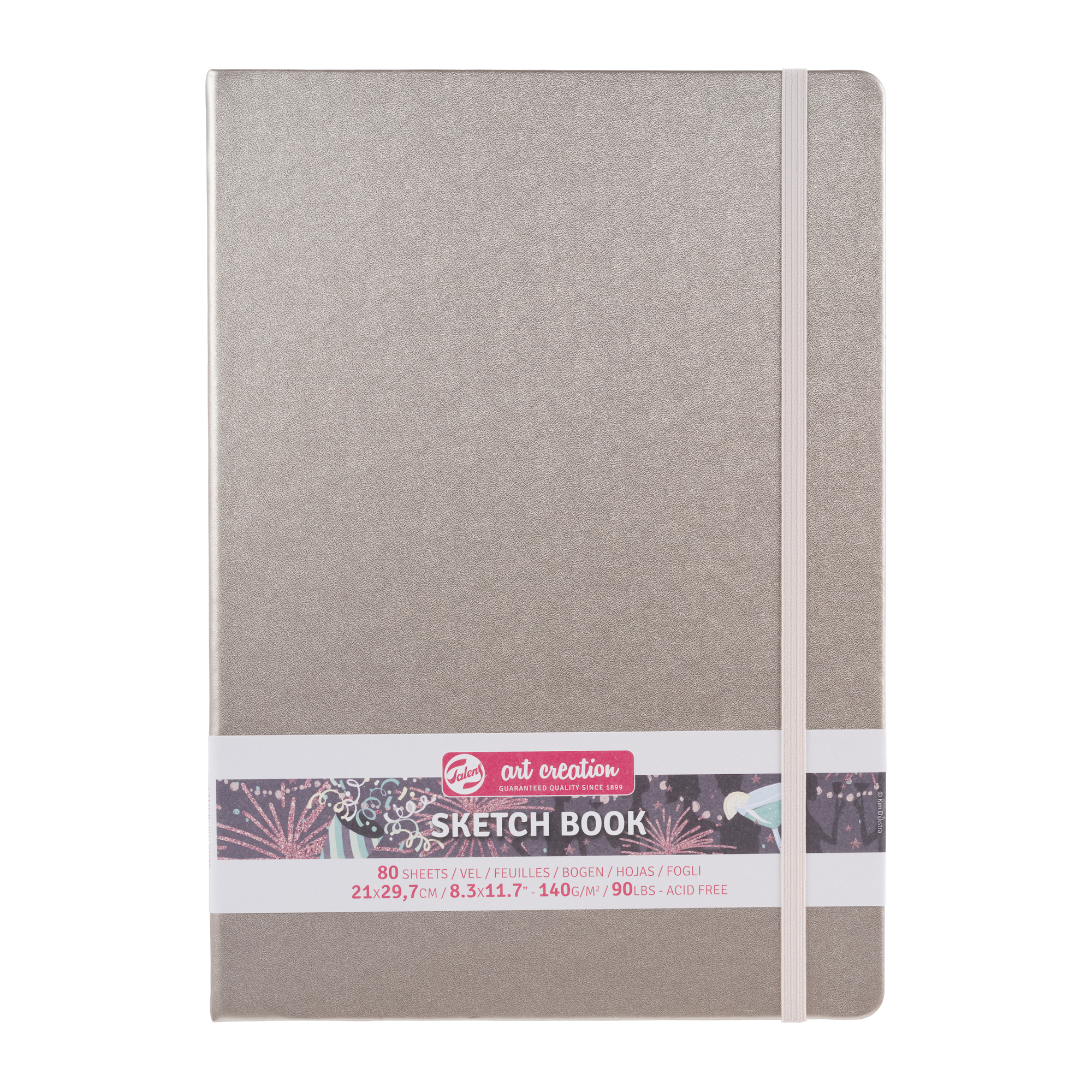 TALENSARTCREATION Cahier de Croquis Champagne Rosé  21 x 29.7 cm 140 g 80 Feuilles