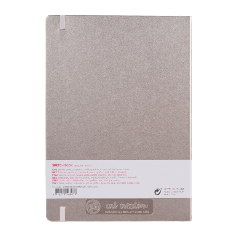 TALENSARTCREATION Cahier de Croquis Champagne Rosé  21 x 29.7 cm 140 g 80 Feuilles