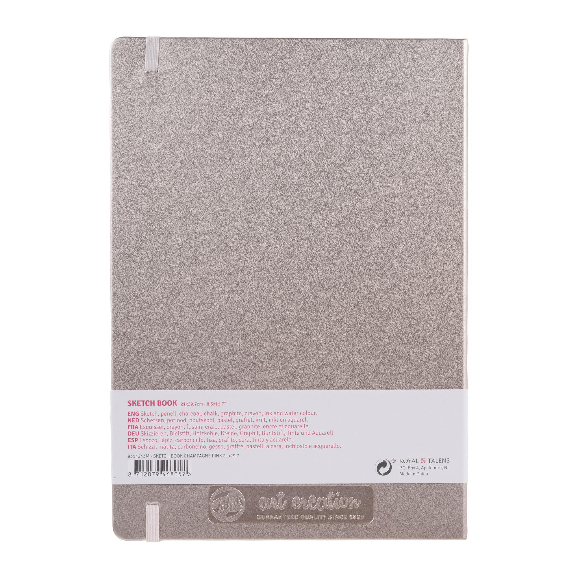 TALENSARTCREATION Cahier de Croquis Champagne Rosé  21 x 29.7 cm 140 g 80 Feuilles