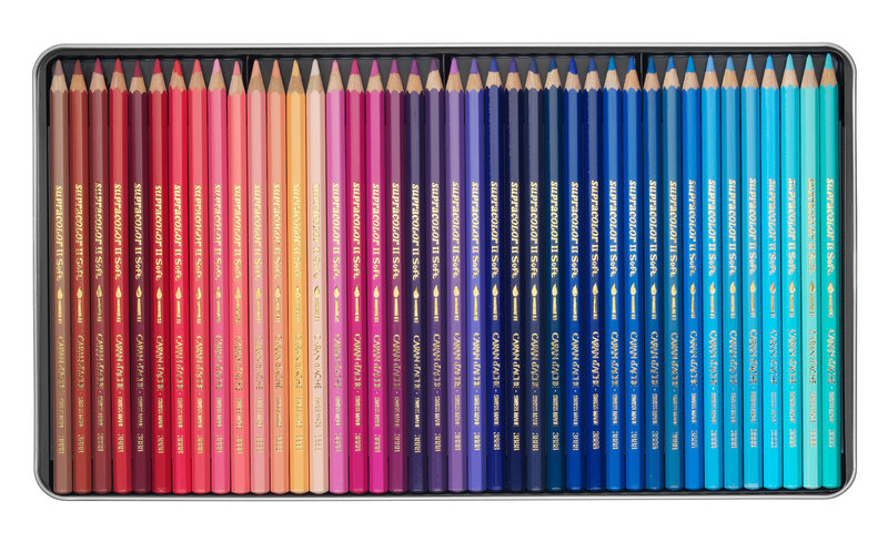 CARAN D'ACHE SUPRACOLOR® Soft Watercolor Metal box of 120 pencils