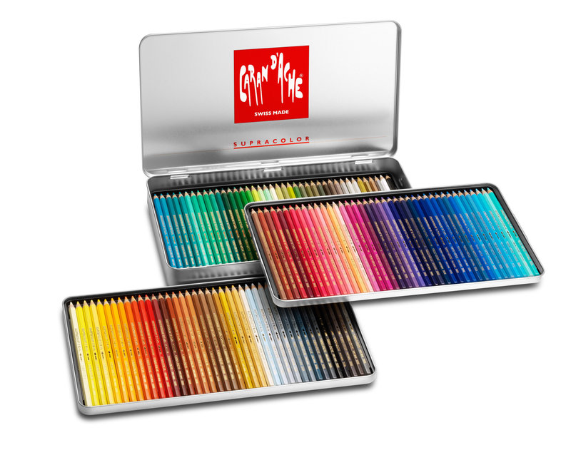 CARAN D'ACHE SUPRACOLOR® Soft Aquarelle Boîte métal de 120 crayons de couleurs