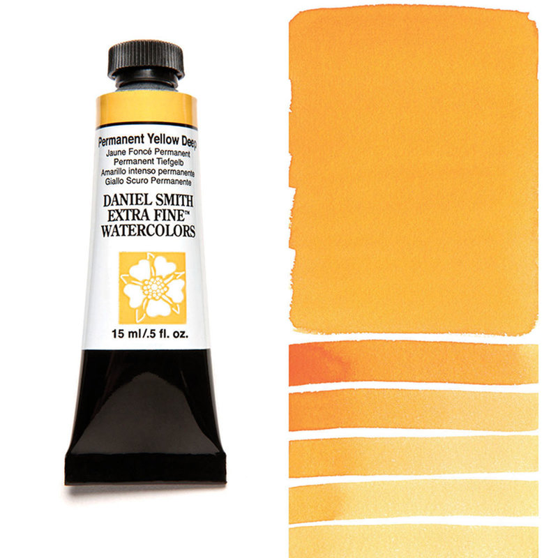 DANIEL SMITH Aquarelle 15ml Permanent Yellow Deep