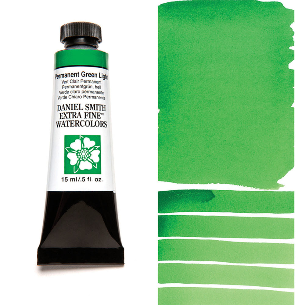 DANIEL SMITH Aquarelle 15ml Permanent Green Light