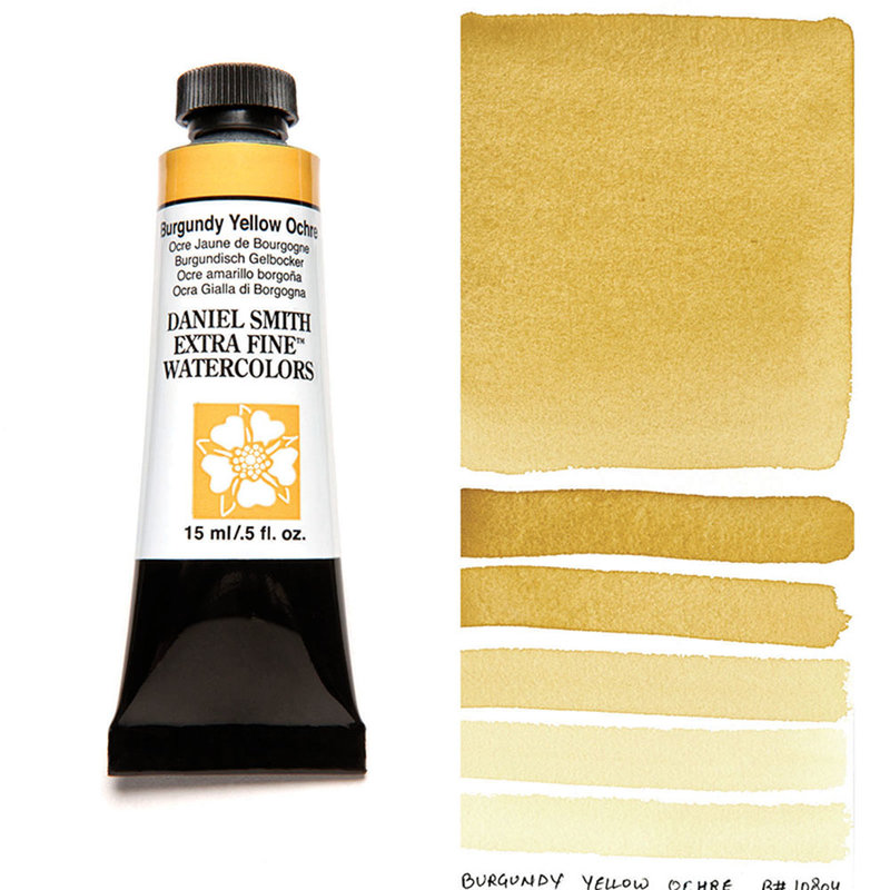 DANIEL SMITH Watercolor 15ml Burgundy Yellow Ochre