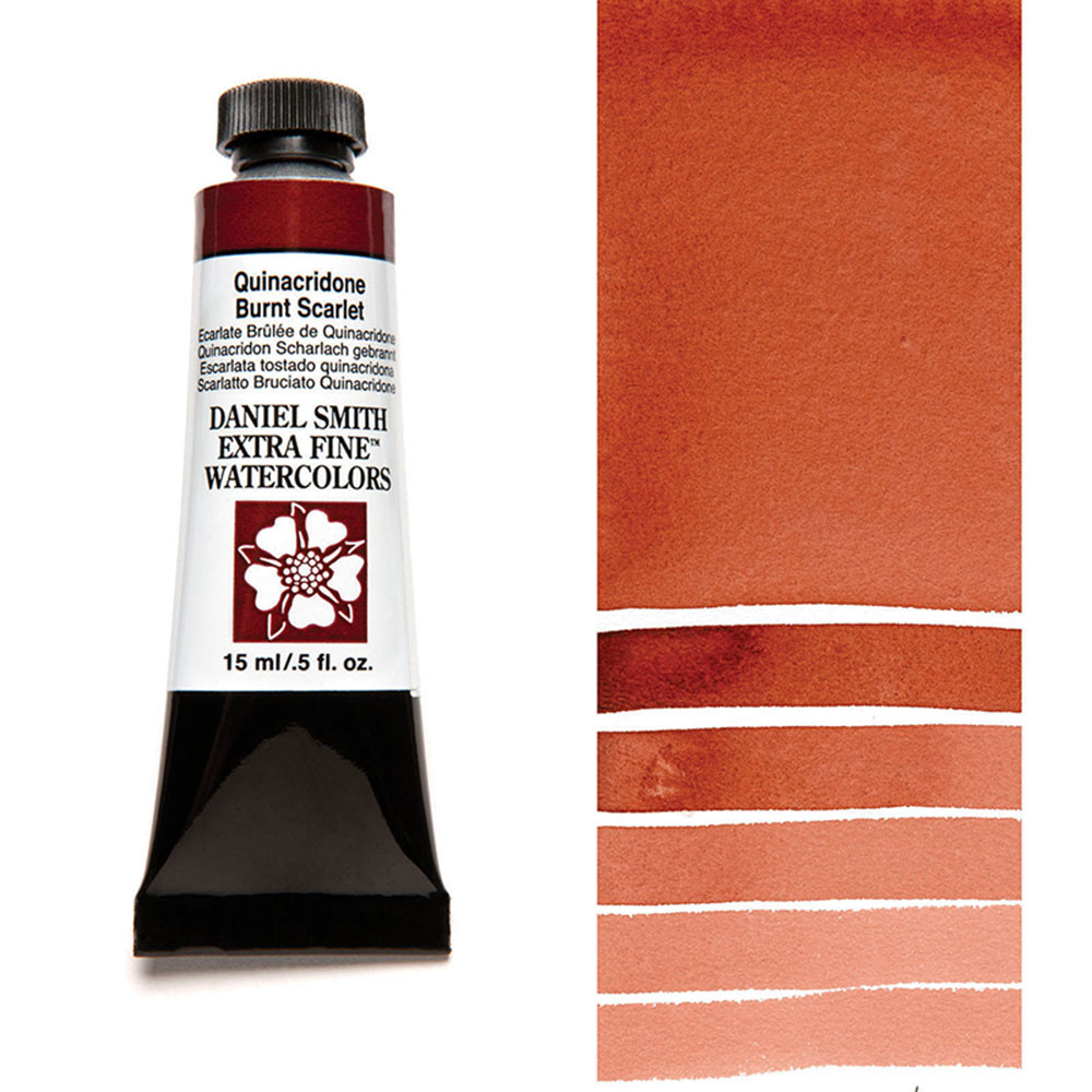 DANIEL SMITH Aquarelle 15ml Quinacridone Burnt Scarlet