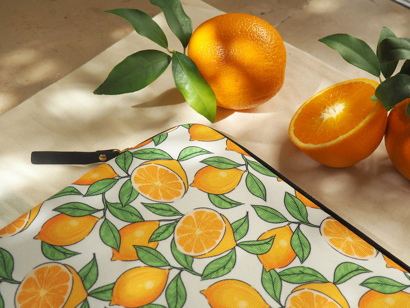 CASYX Pochette ordinateur 15' Retro Oranges