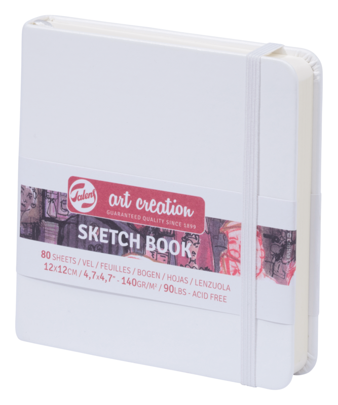 TALENSARTCREATION Sketchbook 12x12cm 140g 80 sheets White