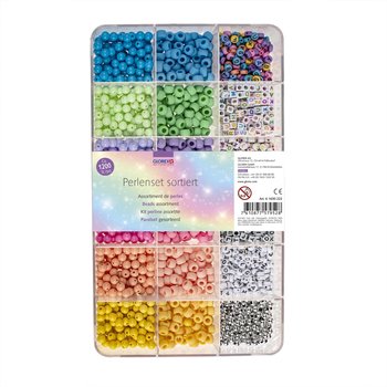 GLOREX Assortiment De Perles 3 Env. 2400Pcs