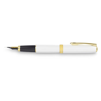 DIPLOMAT Stylo Plume Excellence A2 Blanc perle doré