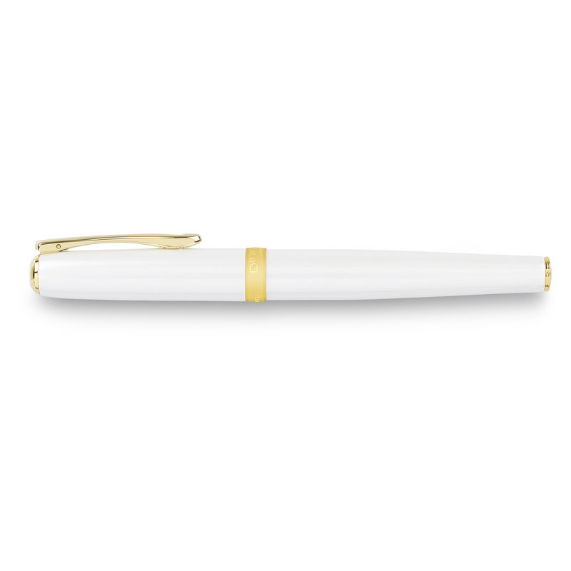 DIPLOMAT Stylo Plume Excellence A2 Blanc perle dóre