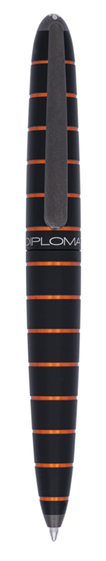 DIPLOMAT Stylo Bille Elox ring black/orange easyFLOW