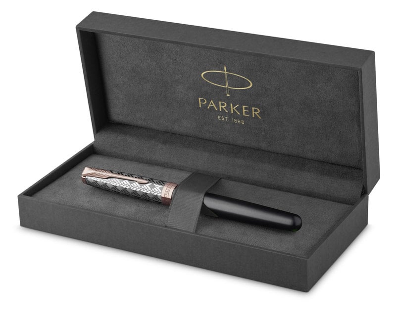 PARKER Sonnet Premium Pgt fountain pen F 18K Grey Metal