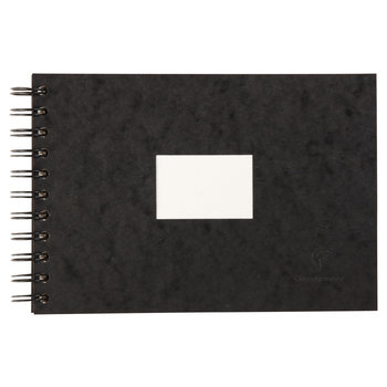 CLAIREFONTAINE Carnet De Voyage Aquarelle Spiralé A5 20F 300G Noir