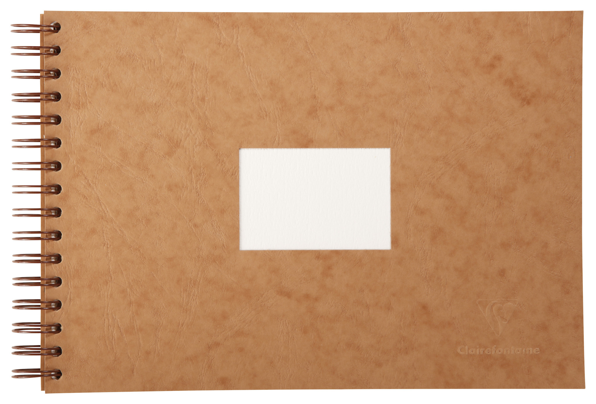 CLAIREFONTAINE Carnet de Voyage aquarelle spiralé A4 20F 300g havane