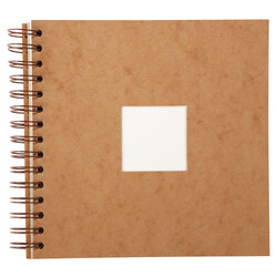 CLAIREFONTAINE Carnet de Voyage aquarelle spiralé 20x20cm 20F 300g havane