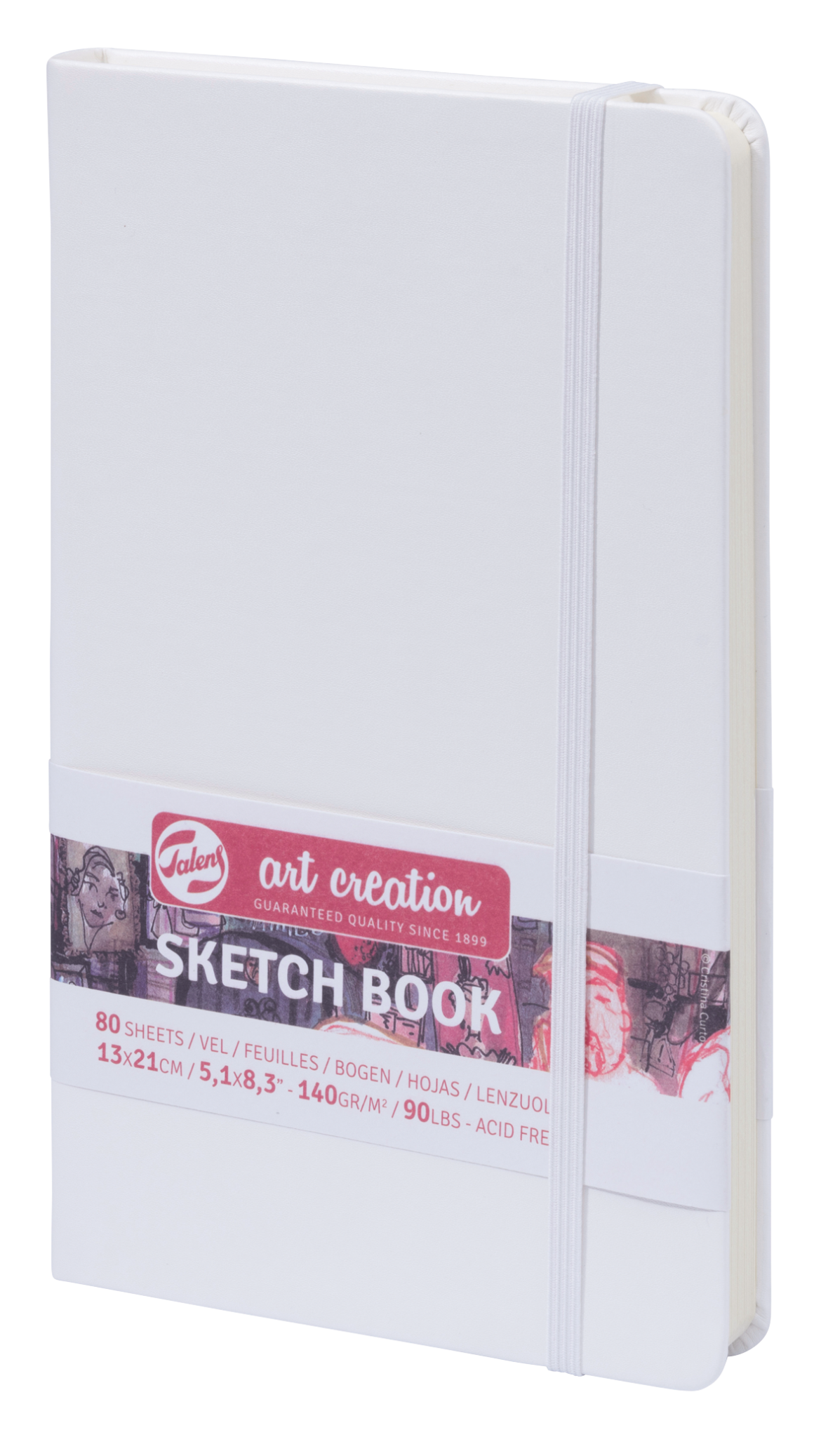 TALENSARTCREATION Cahier de Croquis Blanc 13 x 21 cm 140 g 80 Feuilles