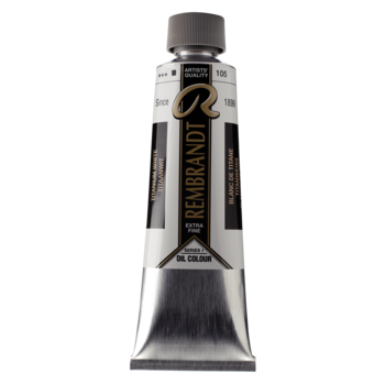 REMBRANDT Couleur à l'Huile Tube 150 ml Blanc De Titane (L'Huile De Carthame) 105