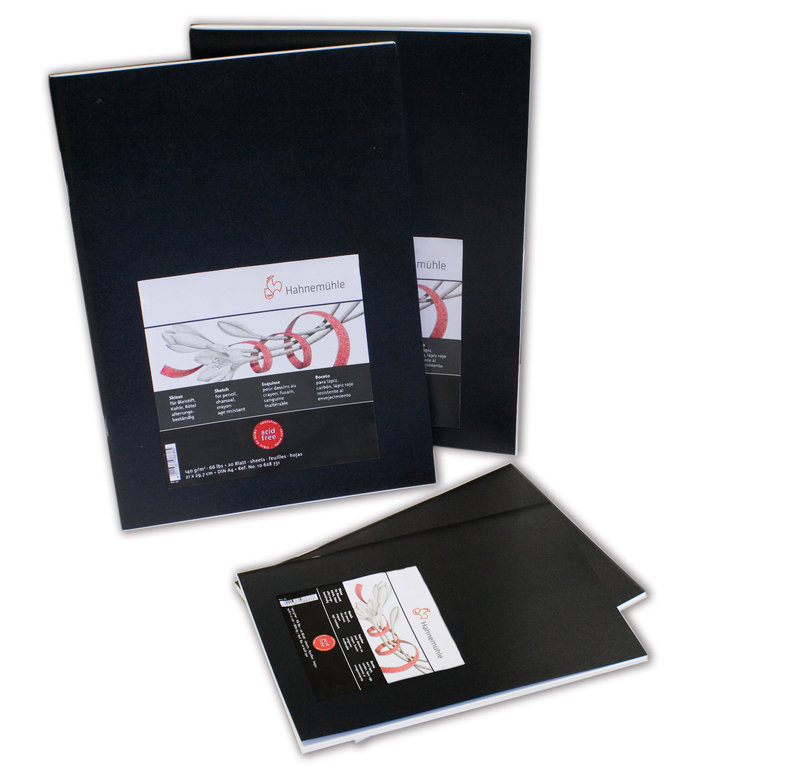 HAHNEMUHLE Sketchbook Booklet A5 black 20FLES 140G