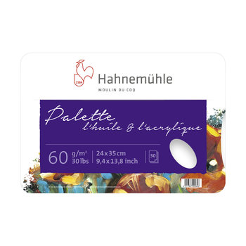HAHNEMÜHLE Palette "L'Huile & l'Acrylique" 60g/m², 24x35cm, 30feuilles