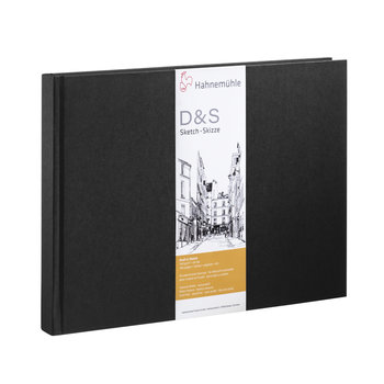 HAHNEMÜHLE Livre Croquis "D&S" noir,  140g/m², DIN A3 paysage, 80feuilles