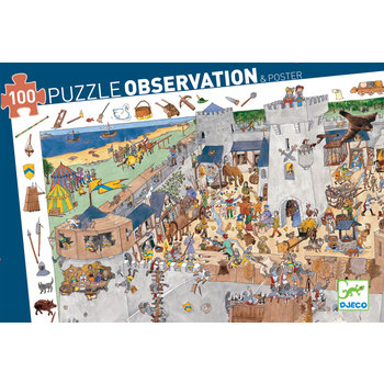 DJECO Observation Puzzles The Castle - 100 pcs