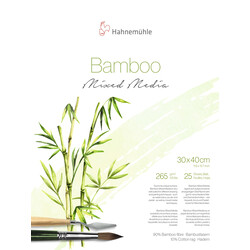 HAHNEMÜHLE Bloc Mixed Media "Bamboo" 265g/m², 30x40cm, 25feuilles
