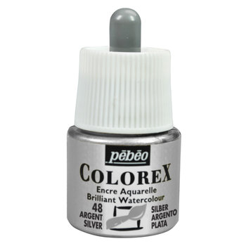 PEBEO Encre aquarelle Colorex 45 ml - argent
