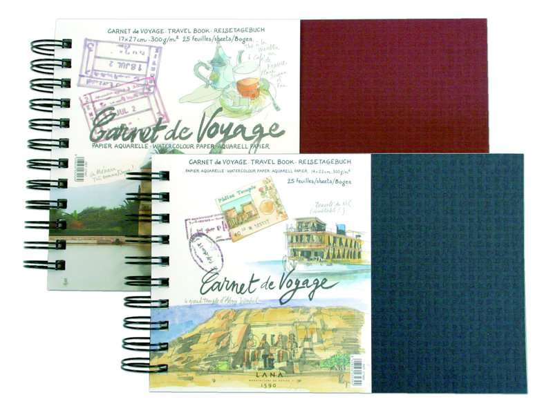 HAHNEMUHLE Carnet de Voyage 300g/m², 17x27cm, 25feuilles