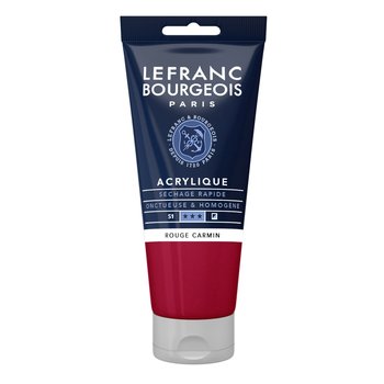 LEFRANC BOURGEOIS Acrylique fine 80ml tube Rouge carmin