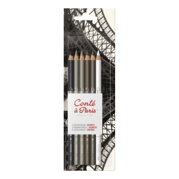CONTE A PARIS Cap Crayons Dessin Blister X6 Assortis