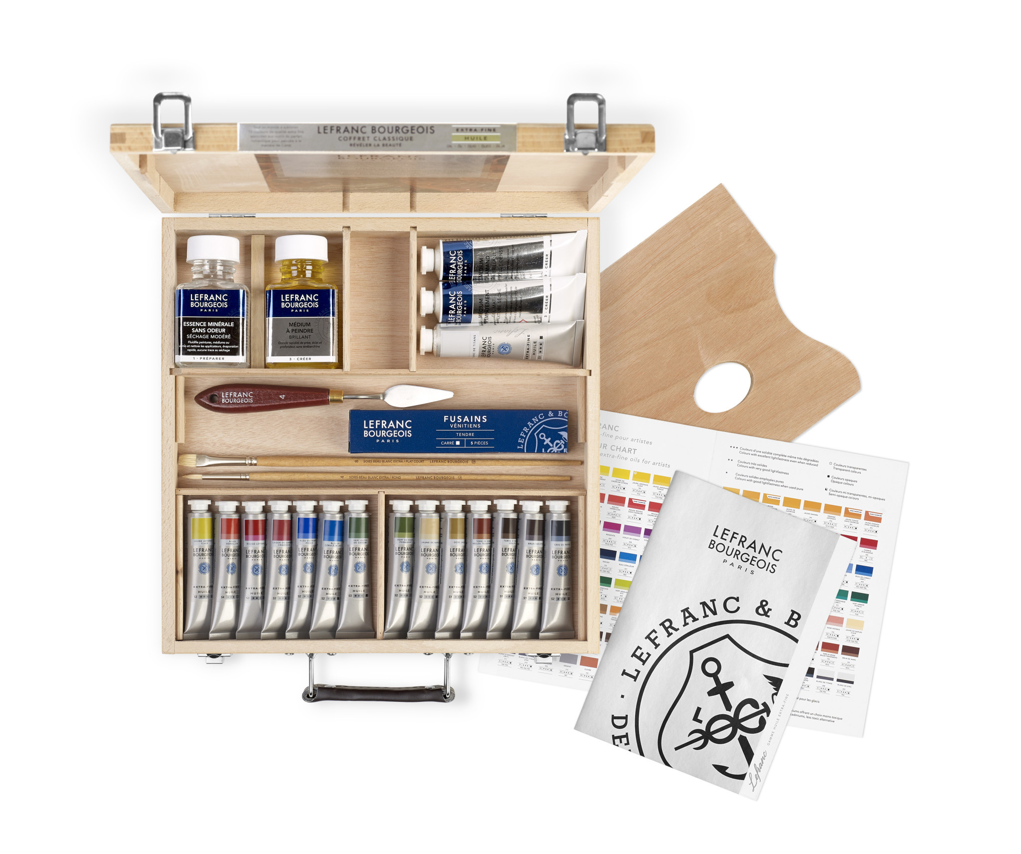 LEFRANC BOURGEOIS Huile extra-fine Coffret classique 14x20ml + accessoires