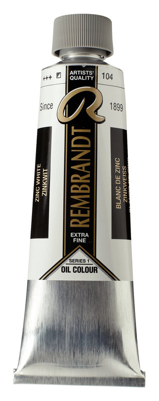 REMBRANDT Couleur à l'Huile Tube 150 ml Blanc de Zinc (L'Huile de Carthame) 104