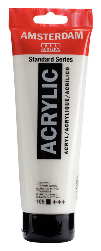 AMSTERDAM Acrylic Paint 250 ml - White Titanium