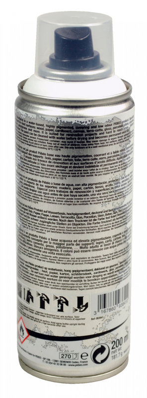 PEBEO Spray paint can DECOSPRAY 200ML White gloss