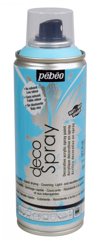 PEBEO Decospray Mat 200 Ml Bleu Ciel